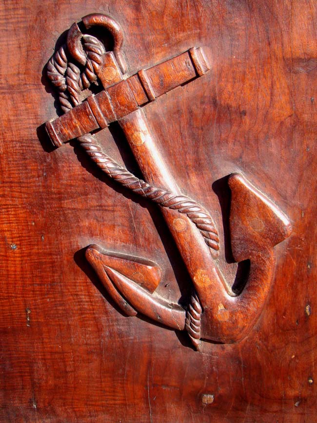 A RARE pair of American Ship's Gangway side railing boards circa 1820-1850 — image 3
